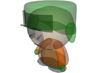 South Park Kyle 3D Model preview