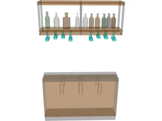 Bar 3D Model preview