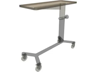 Hospital Table 3D Model preview