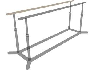 Parallel Bars 3D Model preview