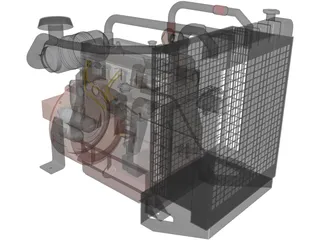 Diesel Generator 3D Model preview