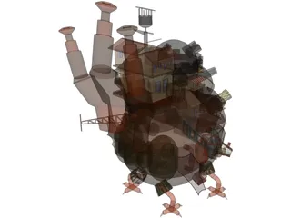 Howl Moving Castle 3D Model preview