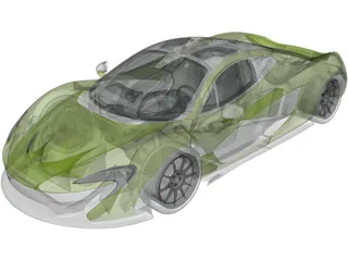 McLaren P1 3D Model preview