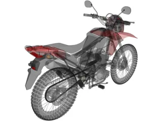 Honda Bros 160 3D Model preview