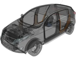 Kia Sportage (2010) 3D Model preview