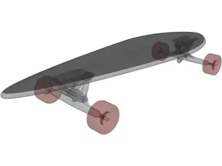 Longboard 3D Model preview