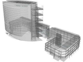Kementerian Sumber Asli 3D Model preview