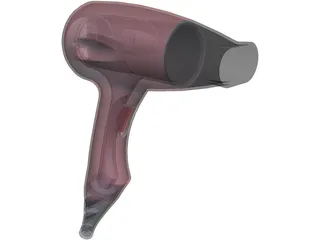 Hair Dryer 3D Model preview