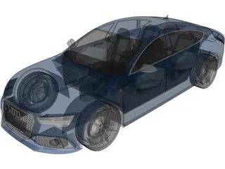 Audi RS7 Sportback (2016) 3D Model preview