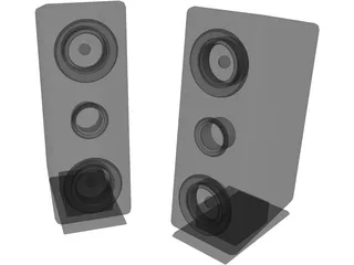 Creative Speakers 3D Model preview