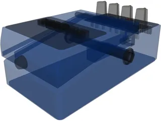 Boss CS3 Guitar Effects Pedal 3D Model preview