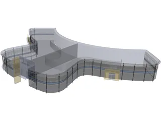 Car Showroom 3D Model preview