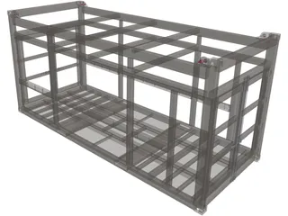 Offshore Container Frame 3D Model preview