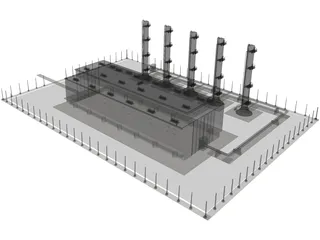 Factory 3D Model preview