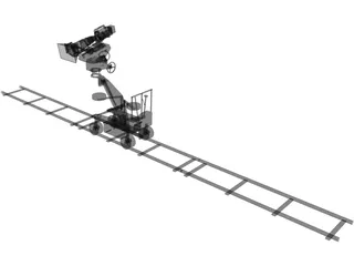 Camera on Dolly 3D Model preview