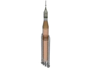 Space Launch System SLS 3D Model preview