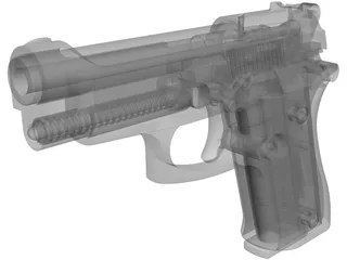 Beretta 85 Kimar 3D Model preview