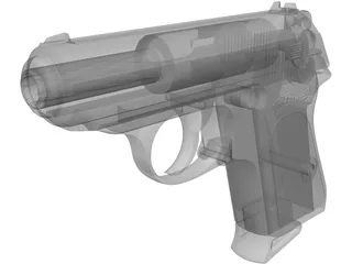 Walter PPK 9mm 3D Model preview
