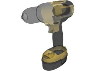 DeWalt Drill 3D Model preview