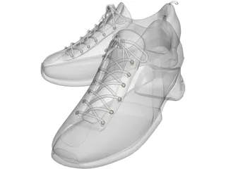 Sneakers Shoes 3D Model preview