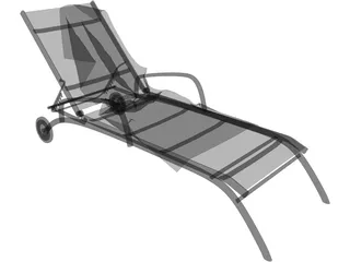 Modern Sunbed 3D Model preview