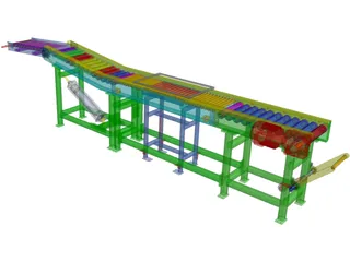 Shrink Conveyor 3D Model preview