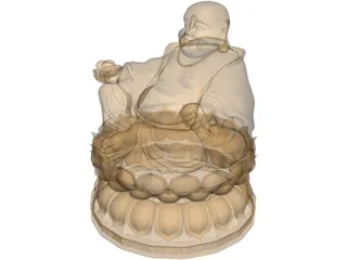 Oriental Buddha 3D Model preview