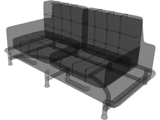 Modern Sofa 3D Model preview