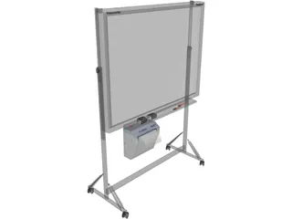 Stand Panasonic Panaboard 3D Model preview