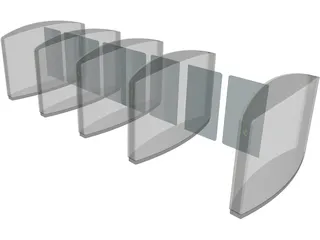 Boon Edam Speedlane 3D Model preview
