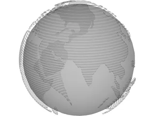 Globe 3D Model preview