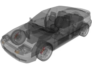 Mazda 323F 3D Model preview
