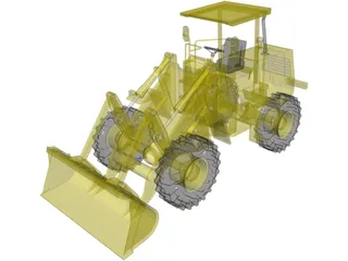Wheel Loader 3D Model preview