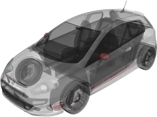 Fiat Punto Abarth (2011) 3D Model preview