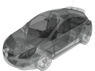 Opel Corsa OPC 3D Model preview