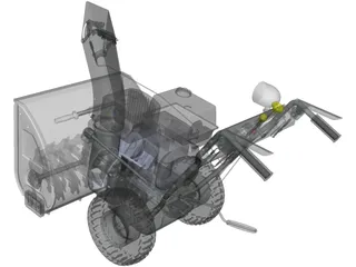 Snowblower 3D Model preview