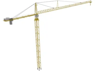 Leibherr 550 Tower Crane 3D Model preview