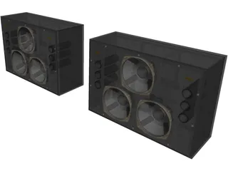 Tannoy Dreadnought Studio Monitor Speakers 3D Model preview