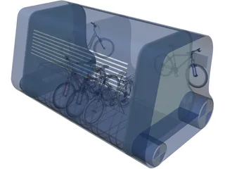 Bike Parking 3D Model preview