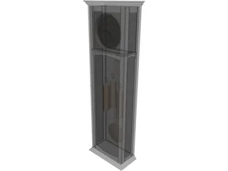 Long Case Clock 3D Model preview