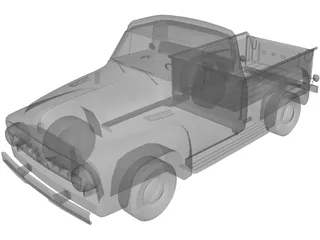 Ford F-100 (1953) 3D Model preview