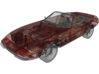 Ferrari 365 GTS4 Daytona Spyder (1972) 3D Model preview