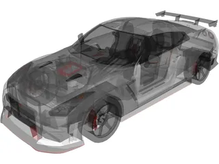 Nissan GT-R Nismo (2015) 3D Model preview