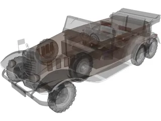Mercedes-Benz G4 (1939) 3D Model preview