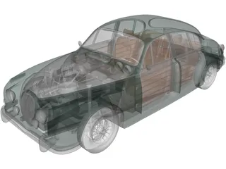 Jaguar MKII (1962) 3D Model preview