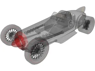 Hot Rod 3D Model preview
