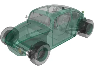 Hot Rod 3D Model preview