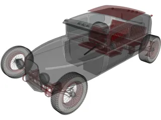 Hot Rod 3D Model preview
