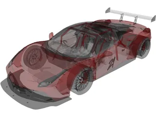 Ferrari 488 GTB R (2016) 3D Model preview