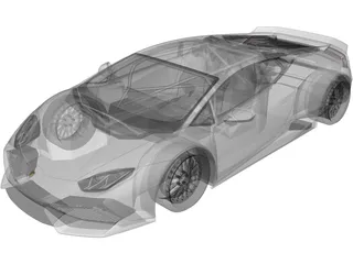 Lamborghini Huracan GT 3D Model preview